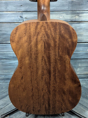 AMI-Guitars Left Handed OMM-STL close up of the back of the body