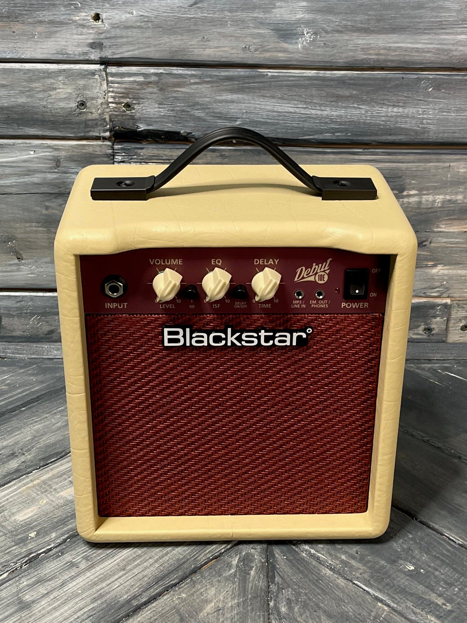 Blackstar Debut 10E front of the amp