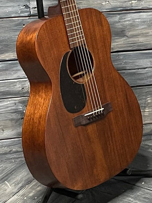 Martin Left Handed 000-15ML body view of treble side