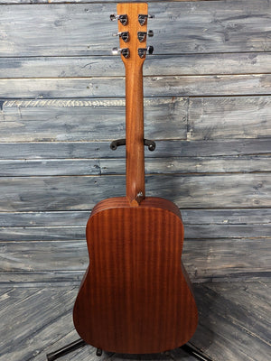 Martin Left Handed DJR-10E full view of the back of the guitar