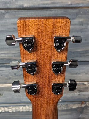 Martin Left Handed DJR-10E back of the headstock
