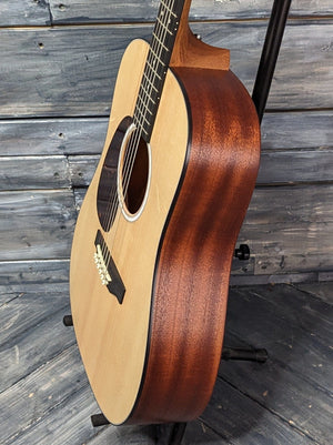 Martin Left Handed DJR-10E bass side view of the body