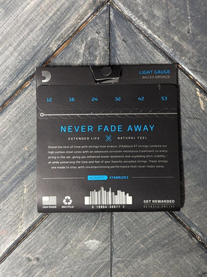 D'Addario XTABR1253 back of the packaging