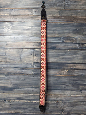 ernie ball Strap Ernie Ball P05337 Classic Jaquard Guitar Strap/Bass Strap - Cinnamon Needlepoint