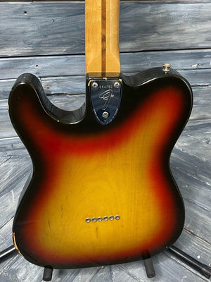 Used Fender Telecaster Custom close up of back of body