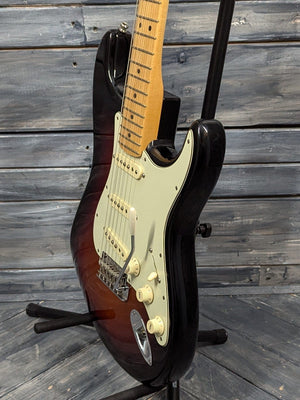 Used Fender 2016 American Professional Strat treble side view of the body