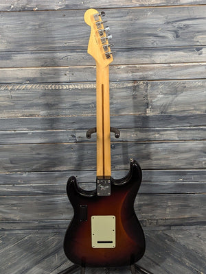 Used Fender 2016 American Professional Strat full view of the back of the guitar