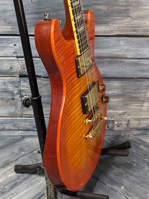 Used Gibson Double Cut Les Paul Standard bass side view of the body