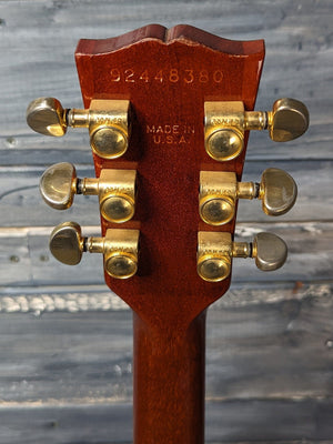 Used Gibson Double Cut Les Paul Standard back of the headstock