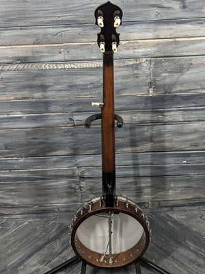 Gold Tone Left Handed CC-100+/L full view of the back of the banjo