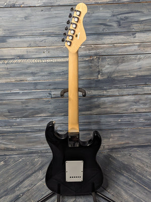 Indiana Left Handed IE1-L full view of back of guitar