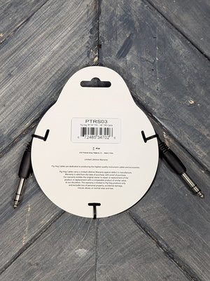 Pig Hog Cable PIG HOG PTRS03 3FT 1/4" TRS - 1/4" TRS CABLE