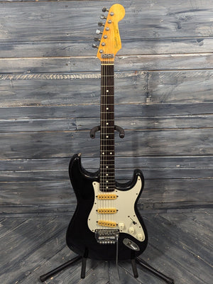 Used Squier full view of the guitar