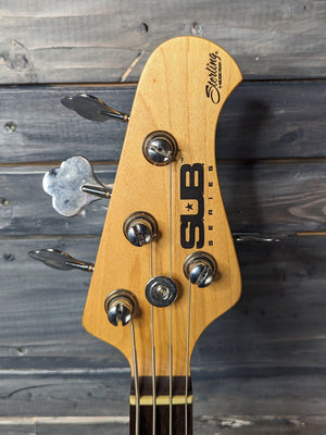 Used Sterling Ray 4 front of the headstock