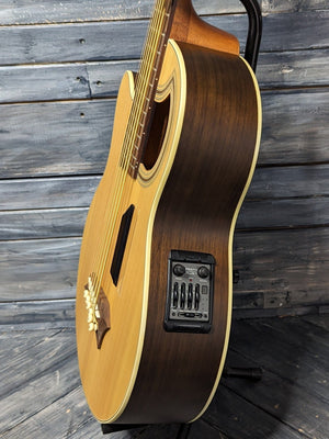 Warwick RockBass Left Handed bass side view of the body