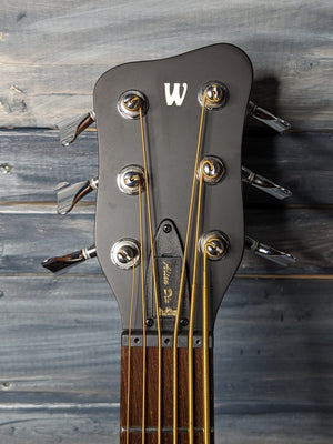 Warwick RockBass Left Handed front of the headstock