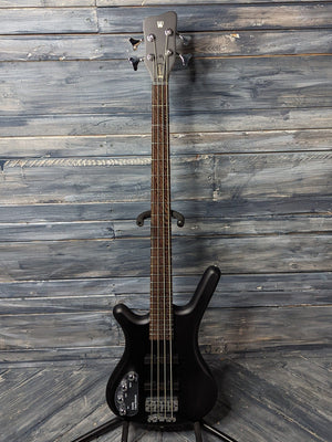 Warwick Left Handed RockBass Corvette full view of the bass guitar