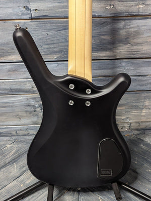 Warwick Left Handed RockBass Corvette close up of the back of the body