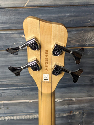 Warwick Left Handed RockBass Corvette back of the headstock