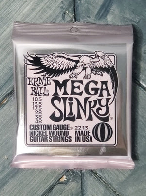 Adirondack Guitar Ernie Ball Mega Slinky Nickel Wound Electric Guitar Strings - .0105-.048