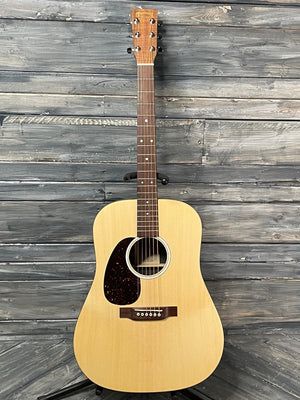 Martin Left Handed D-X2E full view of guitar