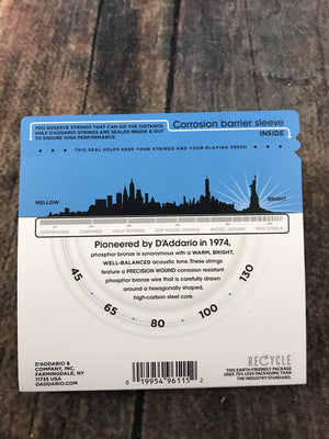 D'Addario Acoustic Guitar Strings D'Addario EPBB170-5 45-130 Phosphor Bronze 5-String Long Scale Acoustic Bass Strings