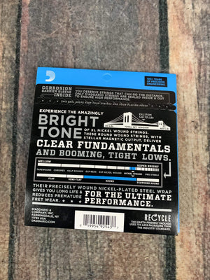 D'Addario Bass Strings D'Addario EXL170M Light 45-105 Nickel Wound 4 String Medium Scale Bass Guitar Strings