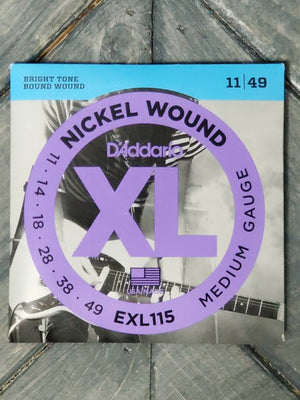D'Addario Electric Guitar Strings D'Addario EXL115 Medium Electric Guitar Strings
