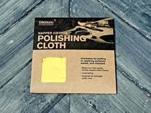 D'Addario Maintenance D'Addario PWPC2 Untreated Guitar Polish Cloth