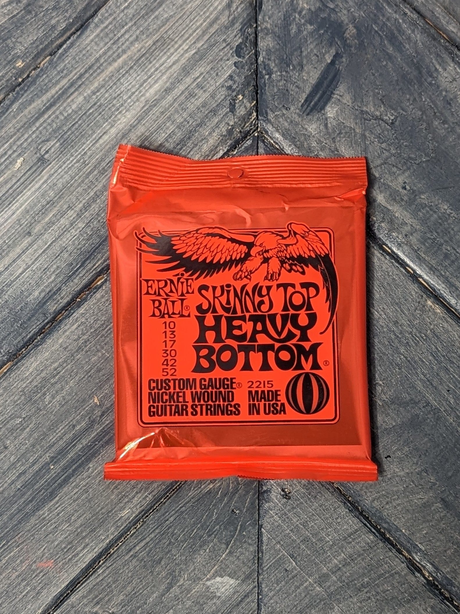 Ernie Ball Skinny Top Heavy Bottom front of the packaging