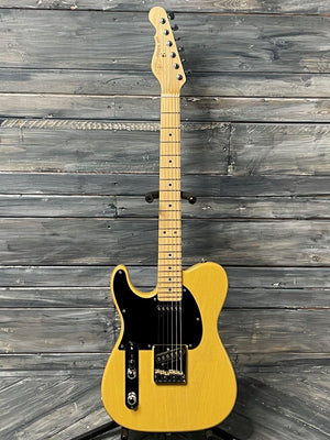 G&L Guitars Electric Guitar G&L Left Handed Fullerton Deluxe ASAT Electric guitar - Buttersctoch Blonde
