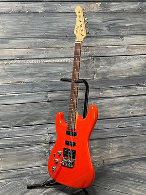 G&L Guitars Electric Guitar G&L Left Handed Legacy HSS RMC Electric Guitar- Fullerton Red