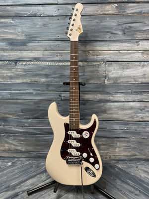 G&L Guitars Electric Guitar G&L Tribute Comanche Electric Guitar - Olympic White- Blem