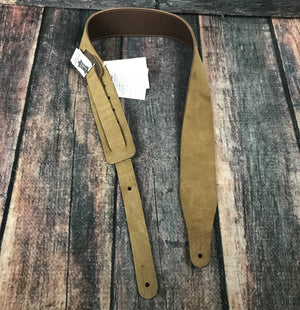 Levys strap Levys M17BLS-BRN Genuine Texas Steer Hide Pebbled Leather Strap- Brown with Suede Back