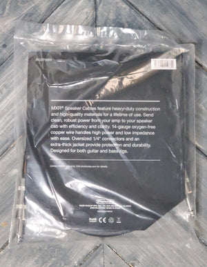 MXR 3-foot HD Speaker Cable back of packaging