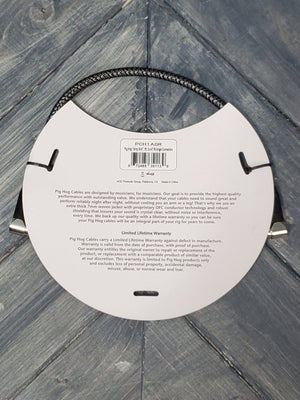 Pig Hog instrument cable Pig Hog PCH1AGR "Amp Grill" 1-Foot 1/4-1/4 Right Angle Instrument Cable