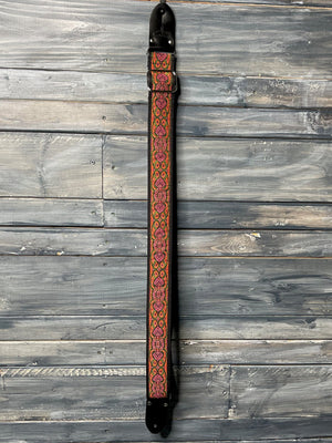 PRS Strap PRS Paul Reed Smith Deluxe 2" Retro Guitar Strap- Black & Pink