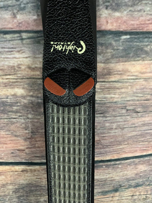 RightOn! Strap RightOn! Mojo Collection Vegan Leather Guitar Strap- Reverb 072 Silver