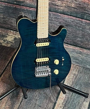 Sterling by Music Man Electric Guitar Sterling by Music Man AX3FM-NBL-M1 Axis Electric Guitar - Neptune Blue