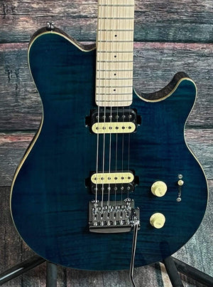 Sterling by Music Man Electric Guitar Sterling by Music Man AX3FM-NBL-M1 Axis Electric Guitar - Neptune Blue