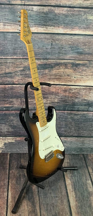 Used White Tiger MIJ USA Designed Strat Style Electric Guitar with Case