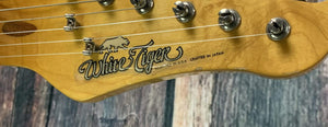 Used White Tiger MIJ USA Designed Strat Style Electric Guitar with Case