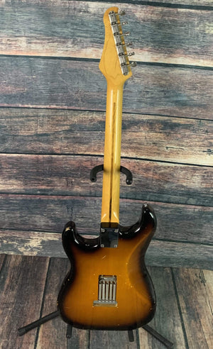 Used White Tiger MIJ USA Designed Strat Style Electric Guitar with Case