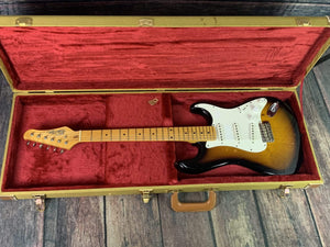 Used White Tiger MIJ USA Designed Strat Style Electric Guitar with Case