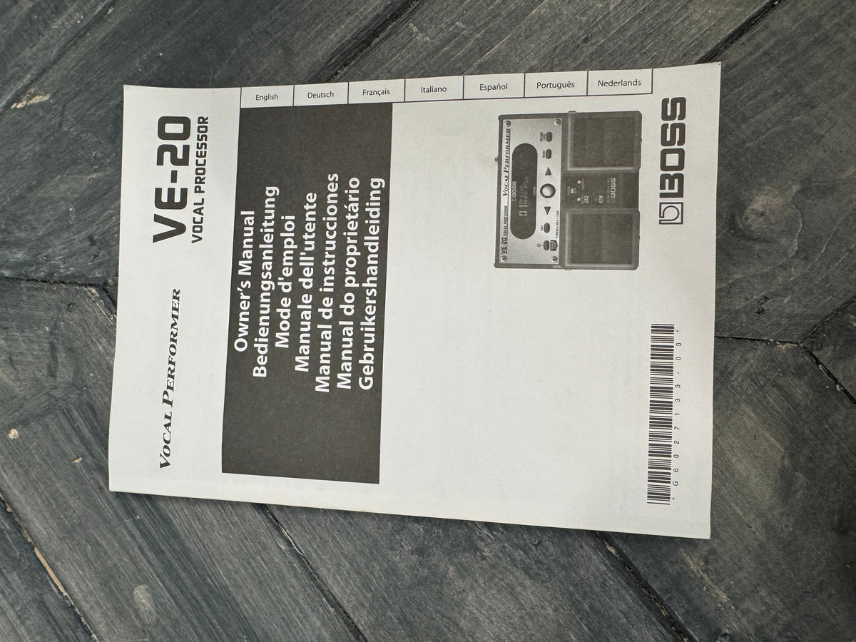 Photo of the manual for the Pedal.