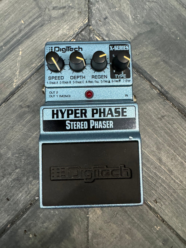 DigiTech Hyper Phase Stereo Phaser Guitar Effect Pedal - Used