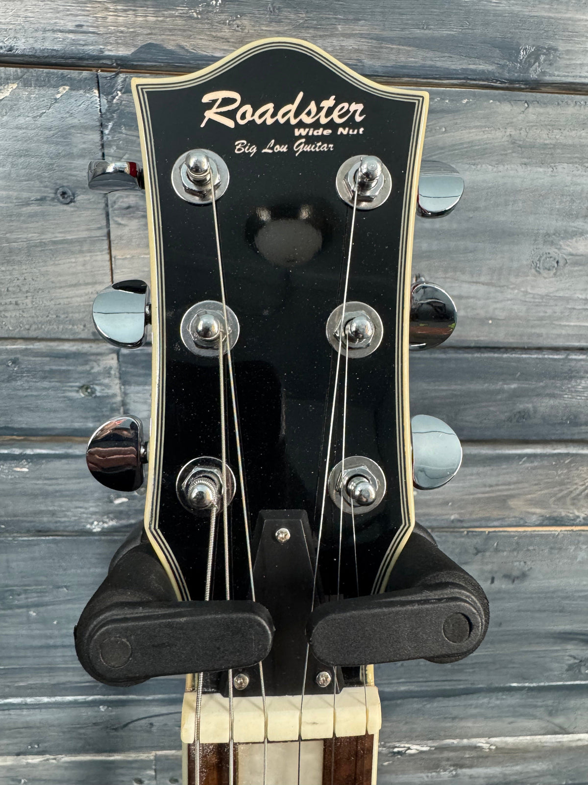 it's a photo of the front of the guitar.