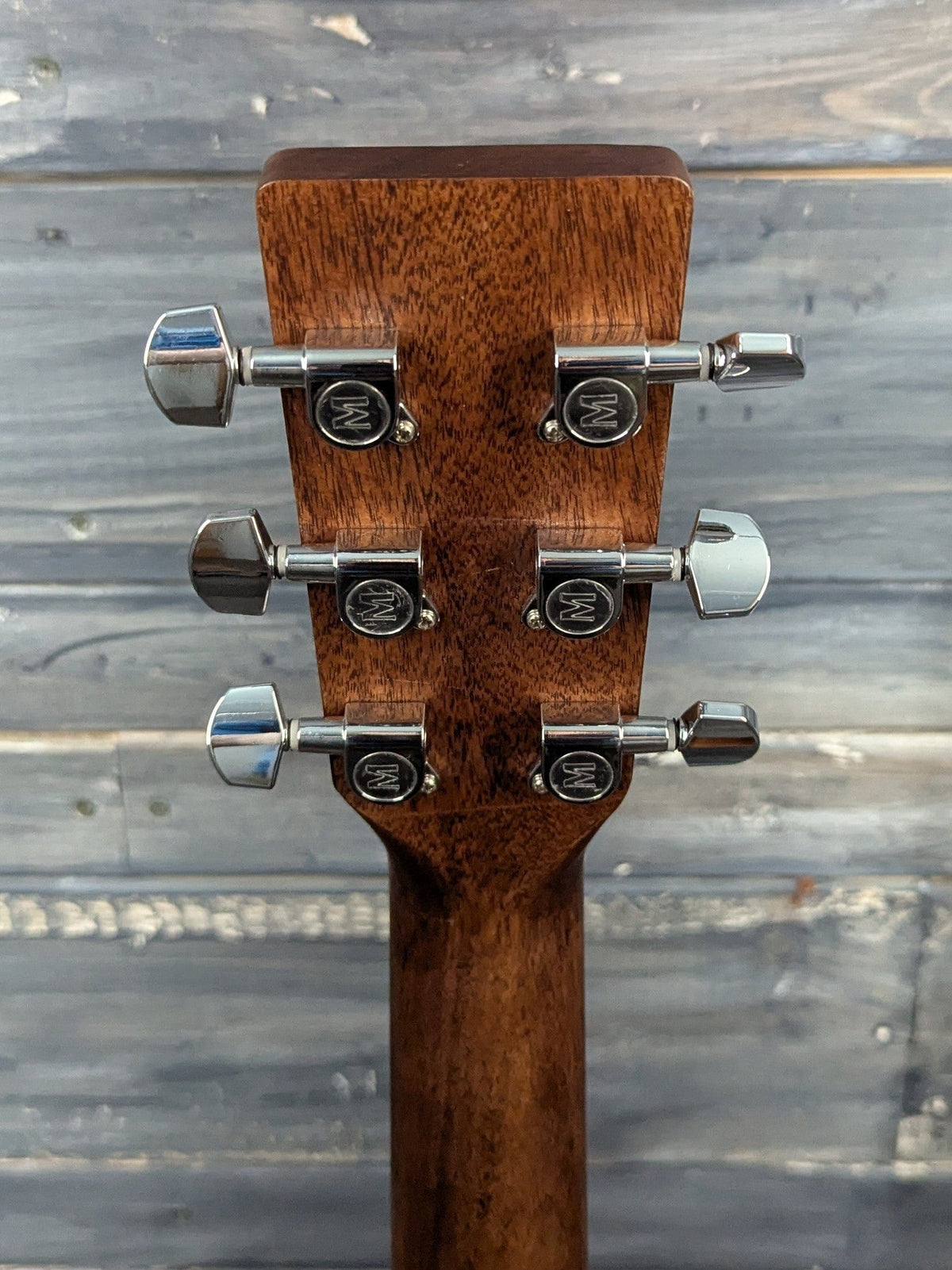 AMI-Guitars Left Handed OMM-STL back of the headstock