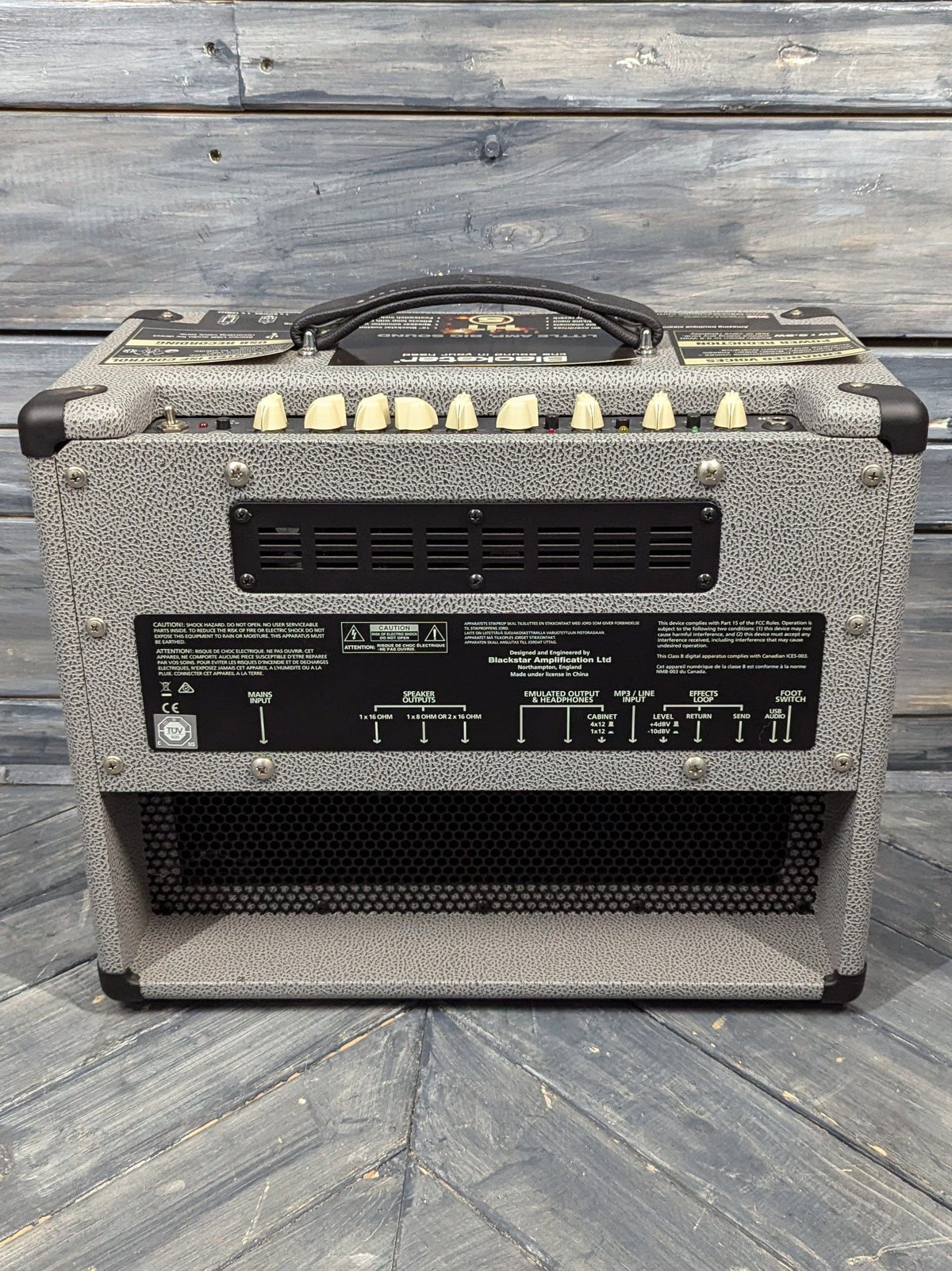 Used Blackstar Limited Edition HT-5R MKII back of the amp