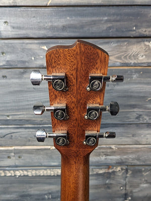 Used Breedlove Discovery Concerto back of headstock